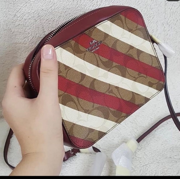 Coach Candy Stripe Mini Camera Bag - Picture 2 of 7